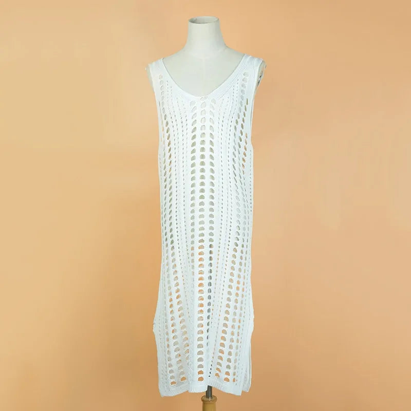 Sleeveless Crochet Beach Dress