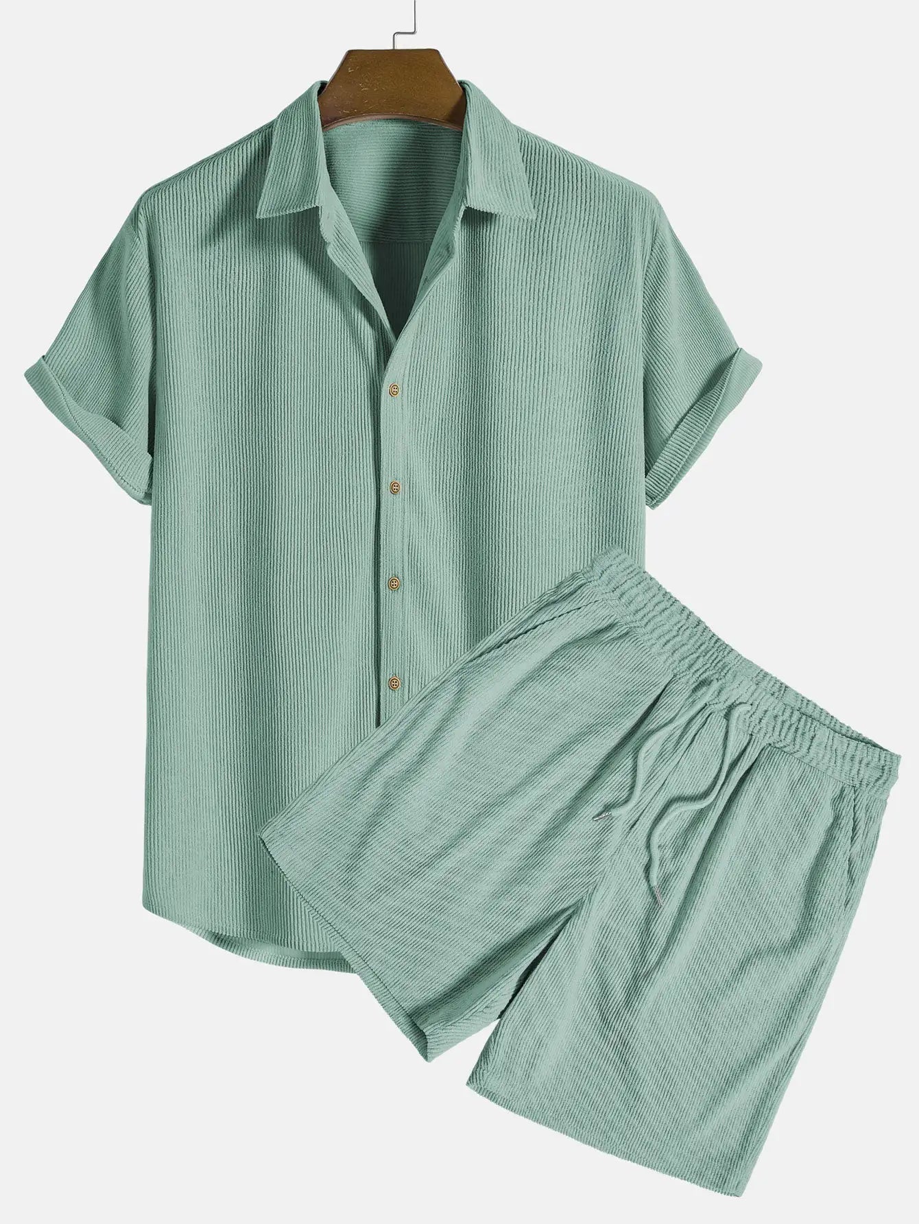 Relaxed Fit Shirt & Shorts Set