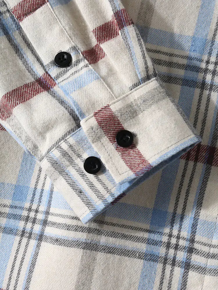 Plaid Long Sleeve Button-up