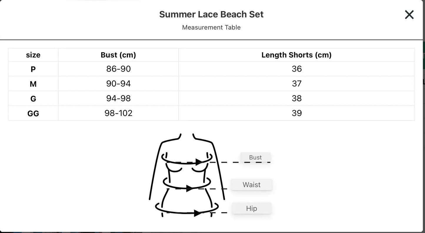 Lace Beach Set