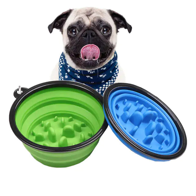 Portable Slow Feeder Dog Bowl