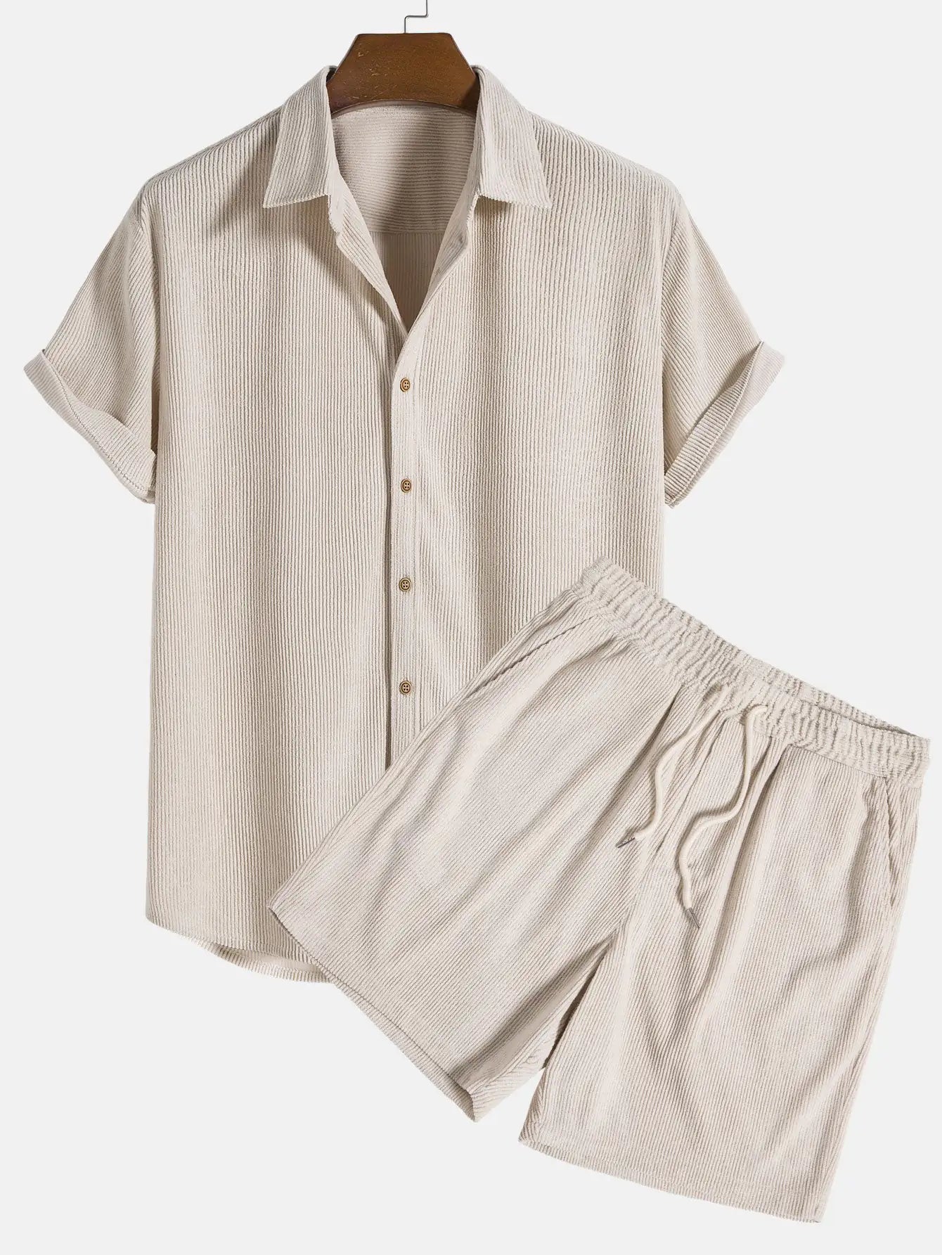 Relaxed Fit Shirt & Shorts Set