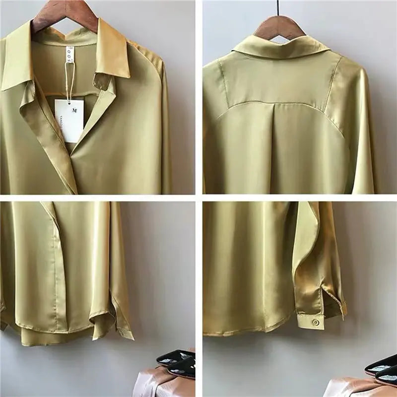 Button-up Silk Blouse