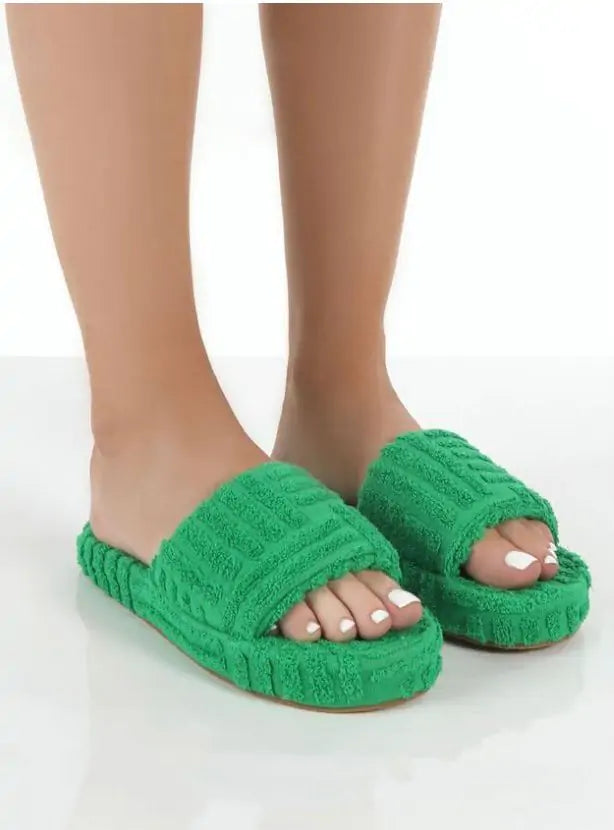 Furry Casual Slides
