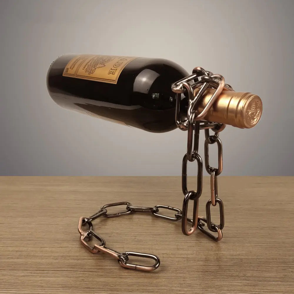 Metal Chain Wine Bottle Holder
