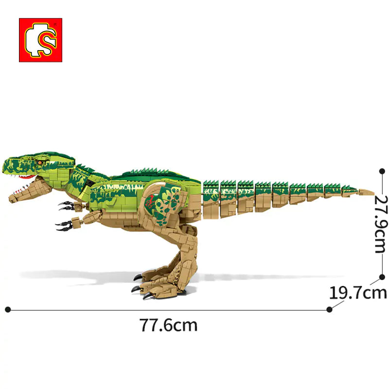 Tyrannosaurus Rex Dinosaur Building Block Model