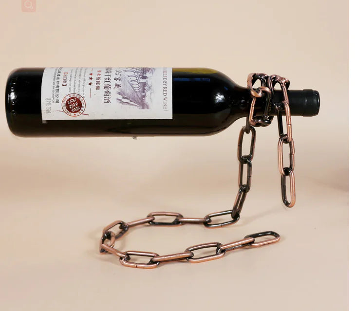 Metal Chain Wine Bottle Holder